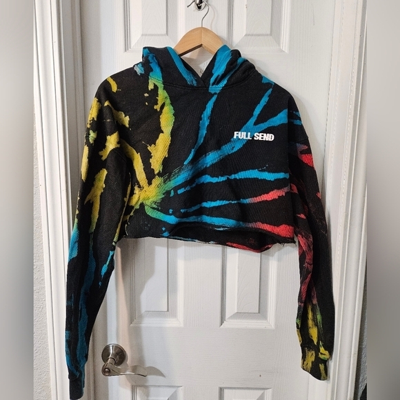 Full Send Sweaters - FULL SEND CROPPED HOODIE